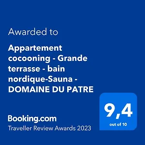 Cocooning - Grande Terrasse - Bain Nordique-sauna - Domaine Du Patre Appartement
